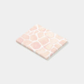 Orange Giraffe Animal Print Post-it Klebezettel (angewinkelt)