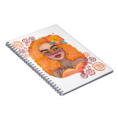 Orange Girl Notebook Notizblock (Rechte Seite)