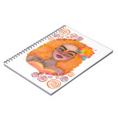 Orange Girl Notebook Notizblock (Linke Seite)