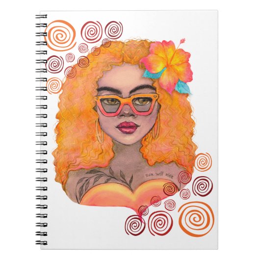 Orange Girl Notebook Notizblock (Vorderseite)