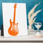 Orange Gitarre Fotoplatte (Seite)