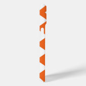 Orange Gitter auf Weiß Case-Mate iPhone Hülle (Rückseite / Rechts)