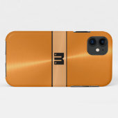 Orange glänzendes Edelstahl-Metall 5 Case-Mate iPhone Hülle (Rückseite (Horizontal))