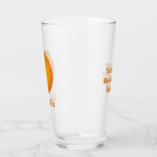Orange Glas (Links)