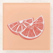 Orange Glasuntersetzer (Vorderseite)