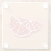 Orange Glasuntersetzer (Rückseite)