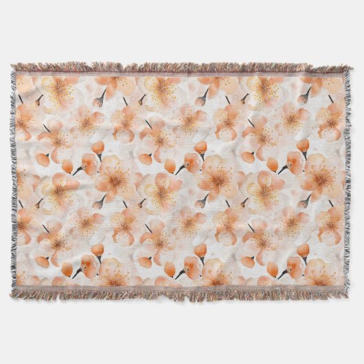 Orange Glaub Blumen Decke (Vorderseite)