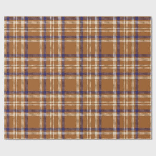 Orange Glen Kariert strukturiert nahtlos struktura Geschenkpapier (Flach)