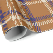 Orange Glen Kariert strukturiert nahtlos struktura Geschenkpapier (Rolleneckpunkt)