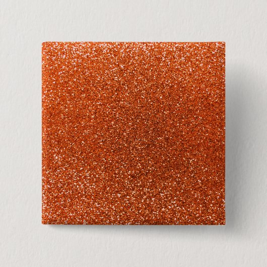 Orange Glitter Button (Vorderseite)