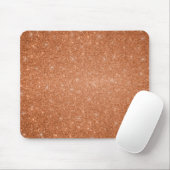 Orange Glittersterne Mousepad (Mit Mouse)