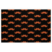 Orange Glitzer Mustache #2 Stoff (Fat Quarter (45,7 x 55,9 cm))