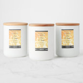 Orange Glitzer Product Label Sparkards Logo Lebensmitteletikett (Flaschen)