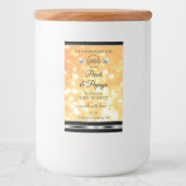 Orange Glitzer Product Label Sparkards Logo Lebensmitteletikett (Vorderseite)