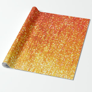 Orange Glitzer-Verpackungs-Papier Geschenkpapier