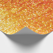 Orange Glitzer-Verpackungs-Papier Geschenkpapier (Ecke)