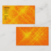 Orange Glitzern-Geschäfts-Karte Visitenkarte (Vorne/Hinten)