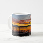 Orange Glory Morning Painterly Coffee Tasse (Vorderseite Links)