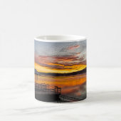 Orange Glory Morning Painterly Coffee Tasse (Mittel)