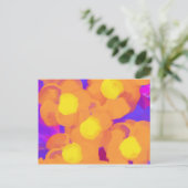 Orange Glow Blume Postkarte (Stehend Vorderseite)