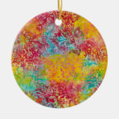Orange Glow Keramik Ornament (Vorne)