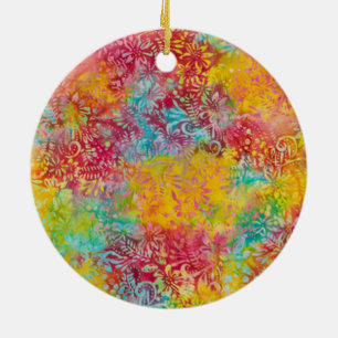 Orange Glow Keramik Ornament