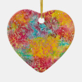 Orange Glow Keramik Ornament (Vorne)