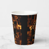 Orange Glow Video Game Controller Pappbecher (Links)