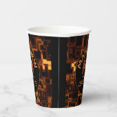 Orange Glow Video Game Controller Pappbecher (Rechts)