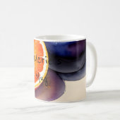 Orange Glow Watercolor Kaffeetasse (VorderseiteRechts)