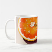 Orange Glow Watercolor Kaffeetasse (Links)