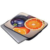 Orange Glow Watercolor Laptopschutzhülle (Vorne Knopf)