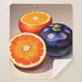 Orange Glow Watercolor Sherpadecke (Vorderseite)