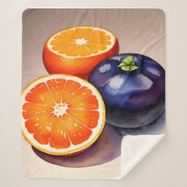 Orange Glow Watercolor Sherpadecke