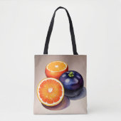 Orange Glow Watercolor Tasche (Vorderseite)