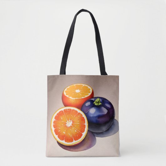Orange Glow Watercolor Tasche (Vorderseite)