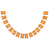 Orange | Glückwunsch Grad Jagdfahnen / Feuerwerksk Wimpelkette (Alle)