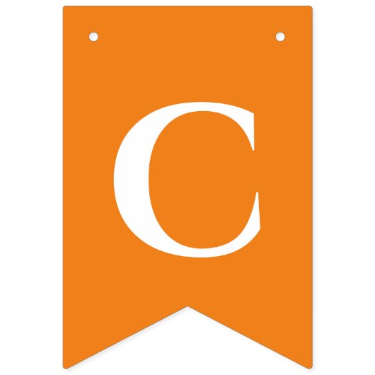 Orange | Glückwunsch Grad Jagdfahnen / Feuerwerksk Wimpelkette (Zweite Fahne)