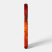 Orange glühende Rock Case-Mate iPhone Gehäuse Hülle (Linke Seite)