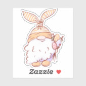 Orange Gnome Osteraufkleber | Die Aufkleber (Blatt)