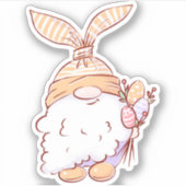 Orange Gnome Osteraufkleber | Die Aufkleber (Vorderseite)