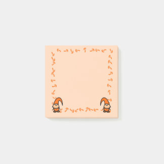 Orange Gnomen mit Pilzen Post-it-Notizen Post-it Klebezettel