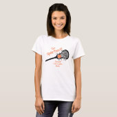 Orange Go Team Lacrosse Mama T-Shirt (Vorne ganz)