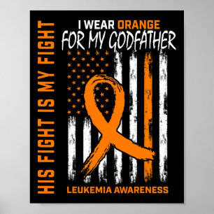 Orange Godvater Leukämie Krebs Bewusstsein Amerika Poster