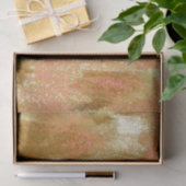 Orange Gold Brown Abstrakt Seidenpapier (Geschenk)