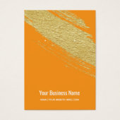 Orange Gold Brush Earring Display Cards (Vorderseite)