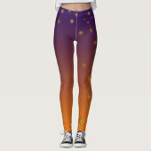 Orange Gold Custom Leggings (Vorderseite)