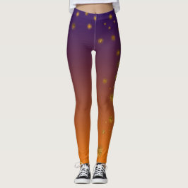Orange Gold Custom Leggings