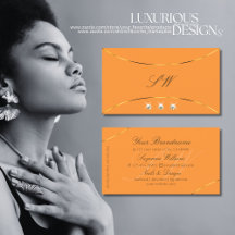 Orange Gold Decklänge Diamanten und Monogramm