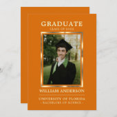 Orange Gold Frame Class | FOTO Ankündigung (Vorne/Hinten)